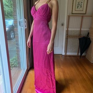 Magenta prom dress